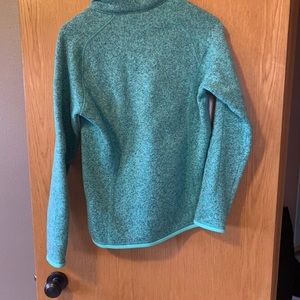 Patagonia quarter zip teal